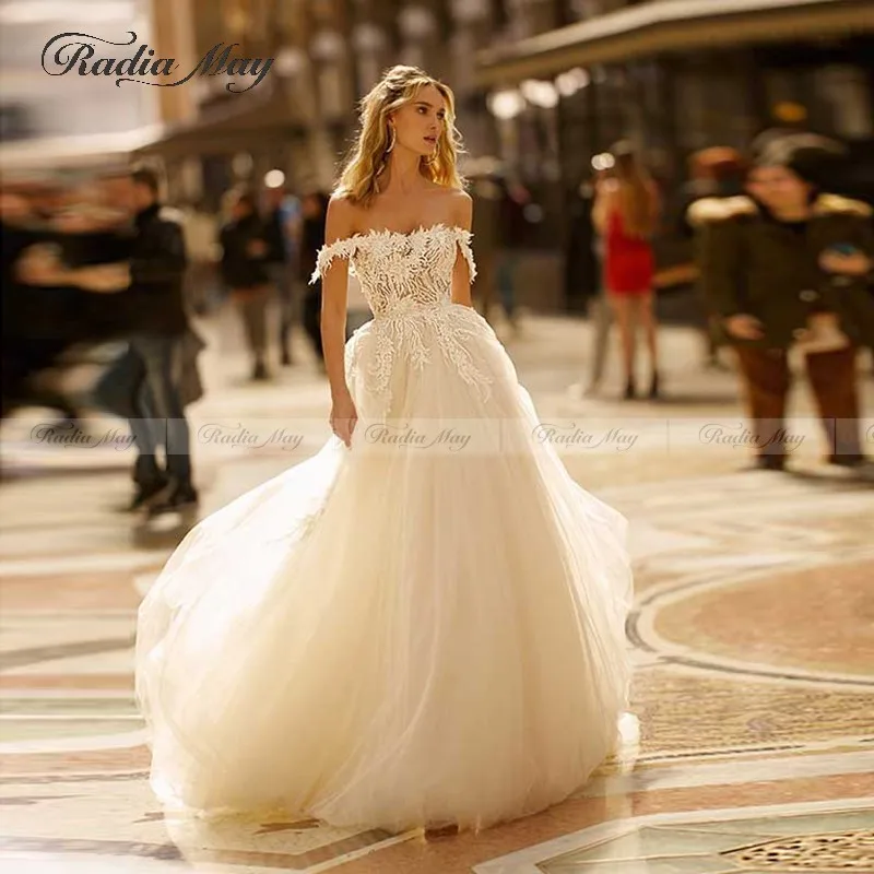 Элегантное свадебное платье Берта с открытыми плечами 2020 винтажное кружевное