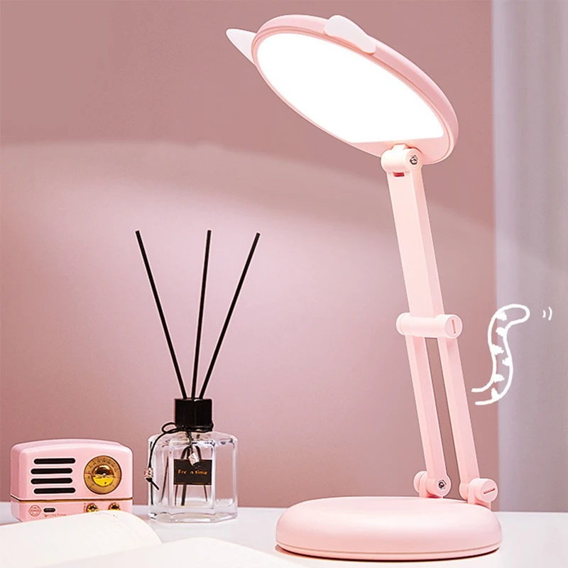 

ABSF Rechargeable Kids Lamp Students Eye-Caring Study Table Dimmable Cute Study Lamp for Kids,Dorm, Bedroom, Reading