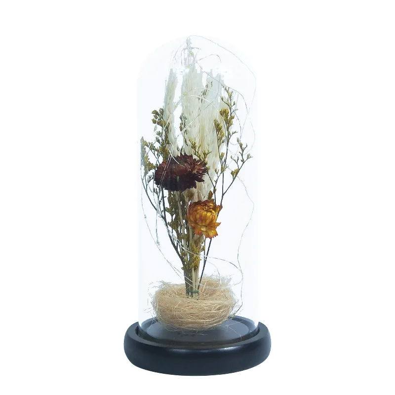 

Dried flowers, bouquets, glass covers, led lights, wheat straw chrysanthemums and decorative ornaments for Valentine's Day gifts