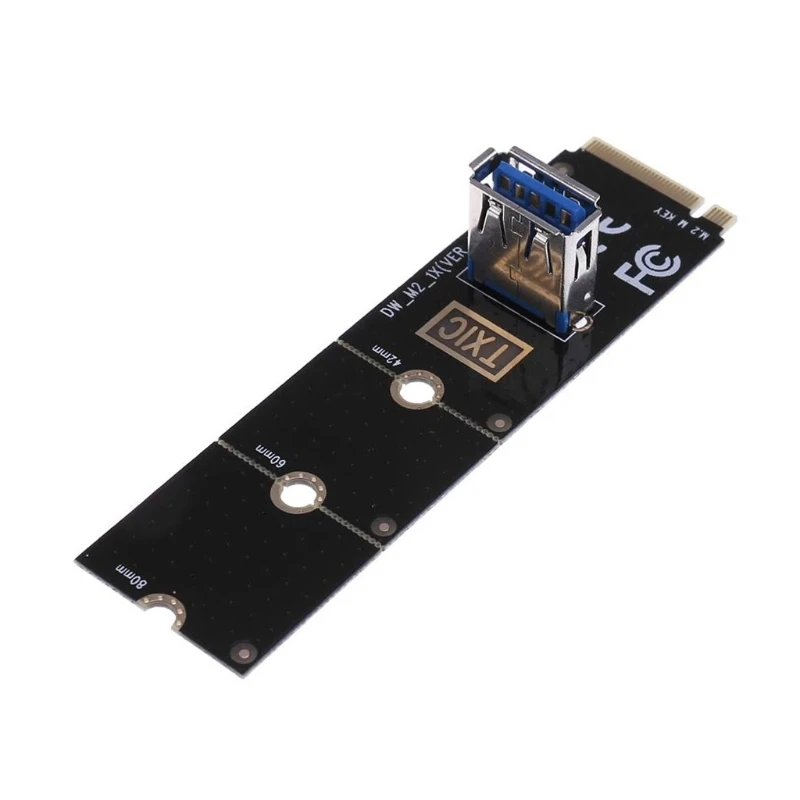 

PCIe Riser Card PCI-e GPU Risers M.2/NGFF to USB3.0 Port Converter Adapter Graphic Cable Extender Card 10 Drop Shipping