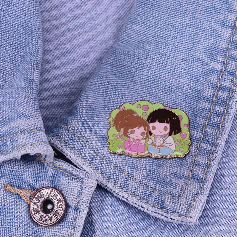 

BG688 Anime Cute Pins Enamel Brooches for Women Men Lapel pin Cartoon Metal Badge Collar Jewelry Gift For Friends