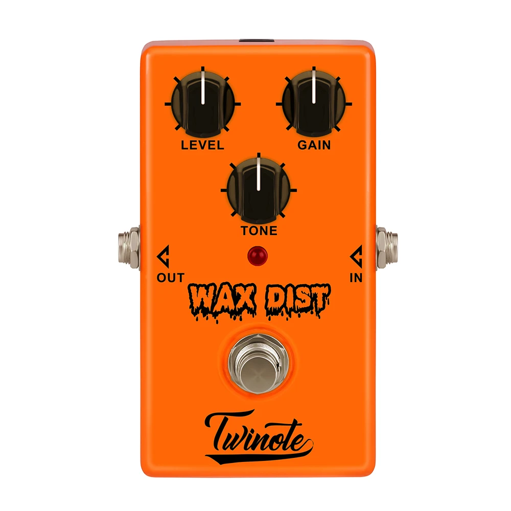 Twinote WAX DIST винтажная педаль с искажениями для гитары в стиле рок Морден Блюз