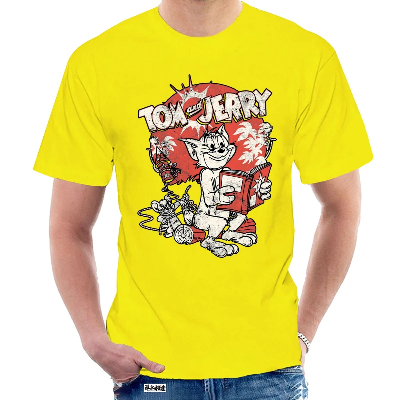 Детская футболка Tom Jerry с винтажным логотипом комикса Официальный Возраст 4 12 лет