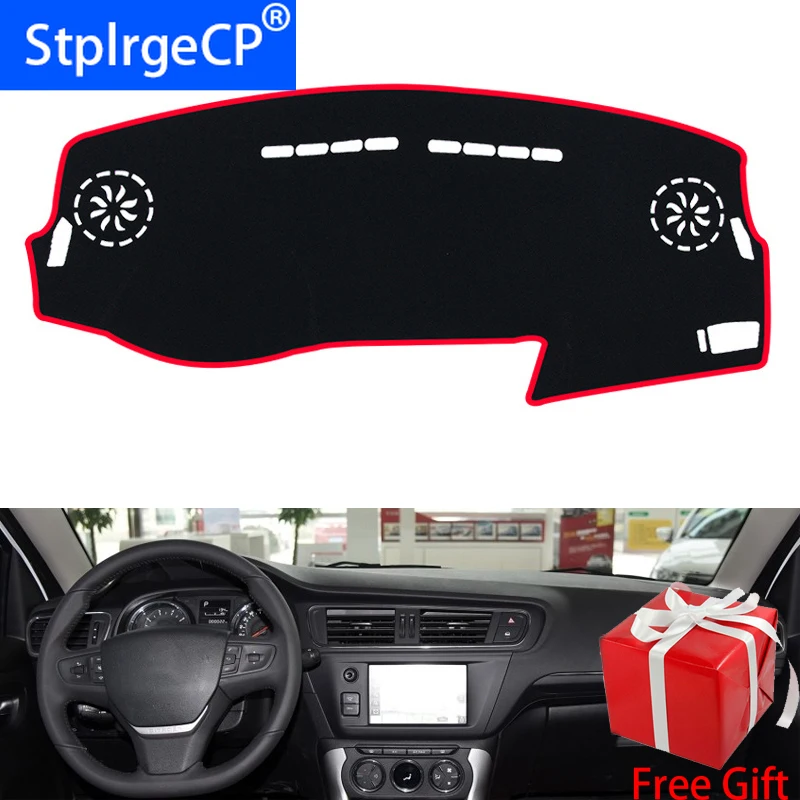 Для Citroen C3 XR 2013 2014 2015 2018 стайлинга автомобилей тире коврики наклейка на приборную