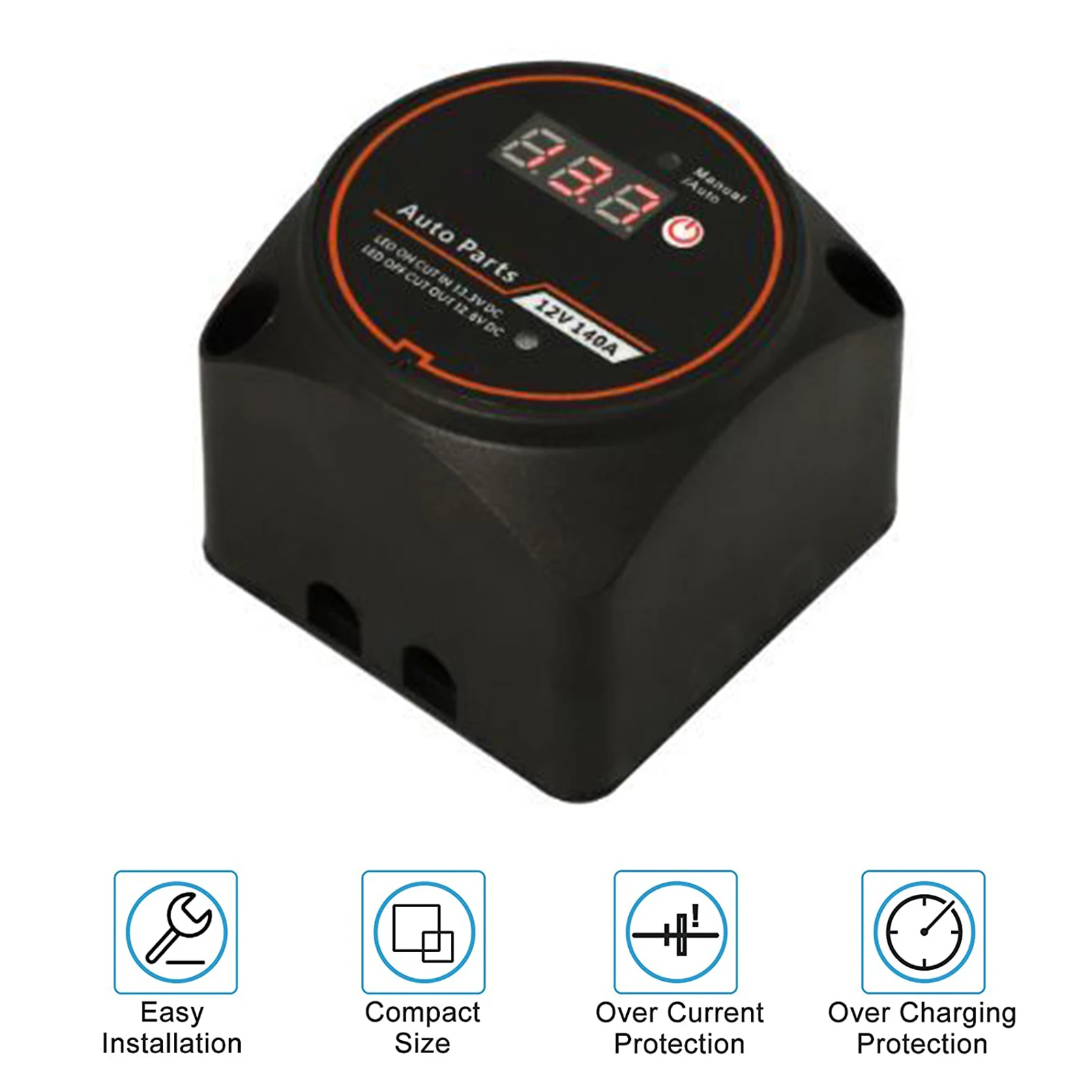 Чувствительное реле с светодиодный-экраном дисплеем напряжения для грузовиков