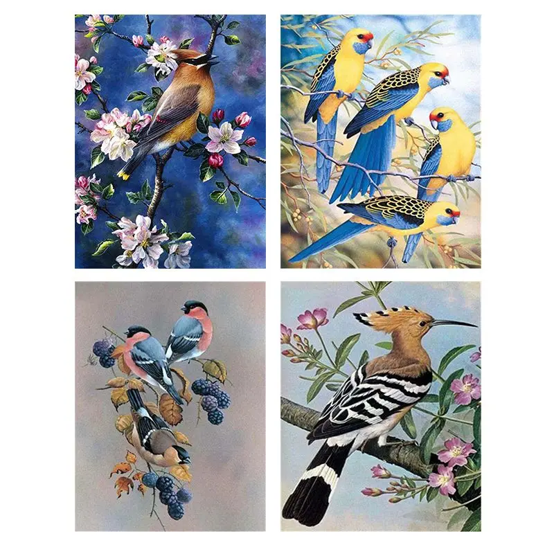 

CHENISTORY Diy Painting By Number Bird Handpainted Digital Painting By Numbers Modern Wall Art Canvas Painting Unique Gift Home