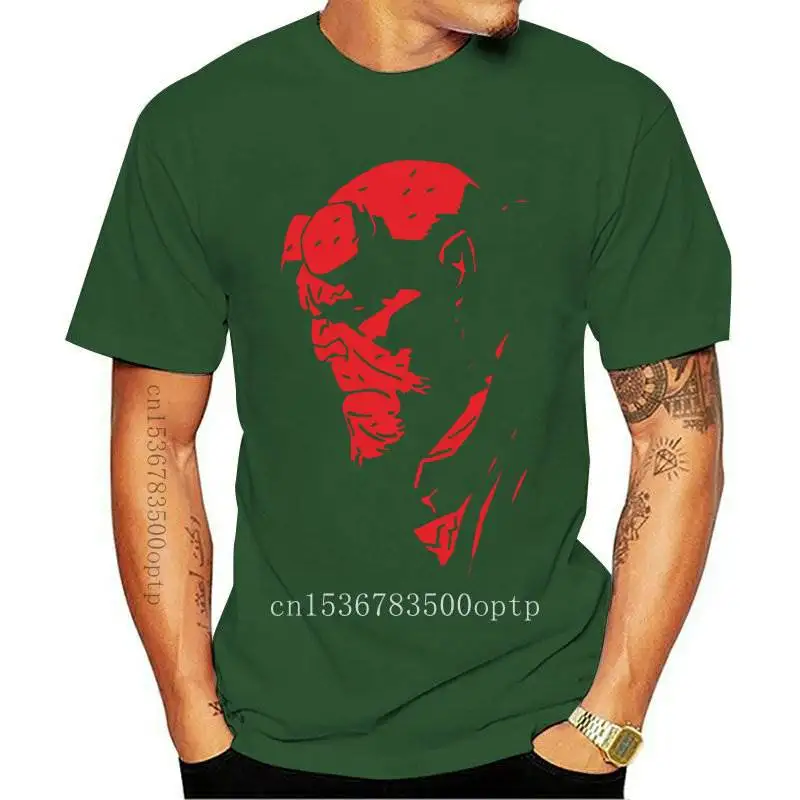 

Hellboy T Shirt White Hellboy printed Tshirt Summer large TShirts