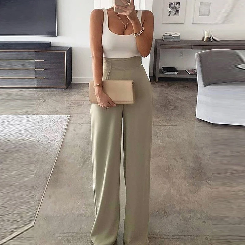 

Women Off Shoulder Patchwork Wide Leg Pants Jumpsuit Spring Elegant Office Lady Rompers Sexy Sleeveless Summer Beach Overalls XL