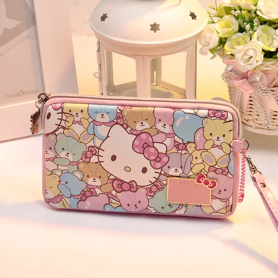 Горячая Распродажа новый мультяшный кошелек на молнии с рисунком кошки из аниме