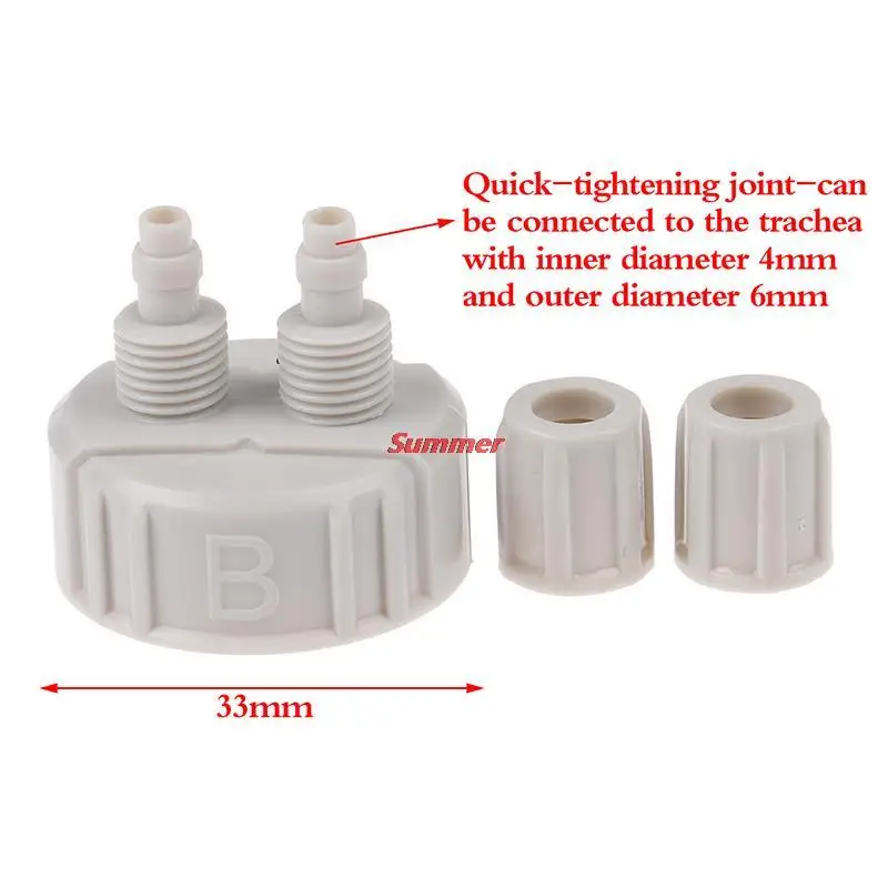 

ABS Aquarium CO2 System Kit Generator Part Pro Tubes Valve Guage Bottle Cap