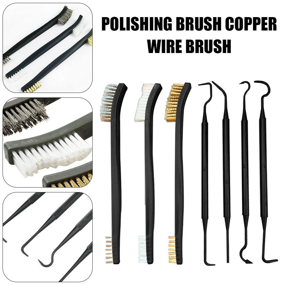 

Универсальный охотничий набор для чистки, стальная проволочная щетка, нейлоновый набор для чистки, аксессуары для охоты