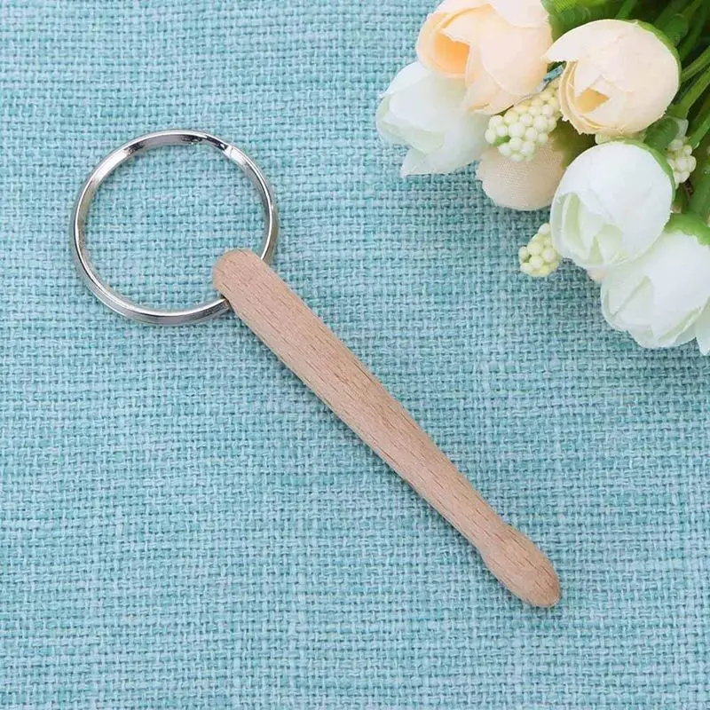 Мини барабанные палочки брелок из дерева перкуссия цепь брелки одиночные |