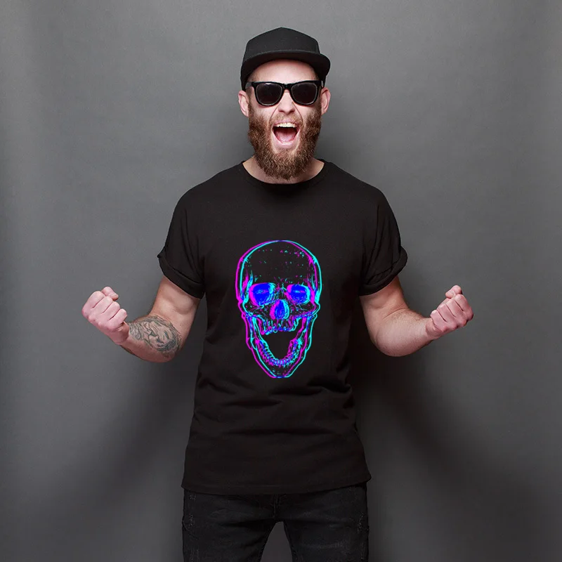 

Thanksgiving Day Cmskull Autumn Cartoon T-Shirt Simple Style Cheap Tops Shirt Funny Classic Tees Unisex