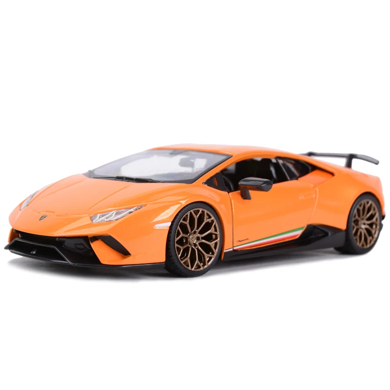 Bburago 1:24 хуракан спортивный автомобиль оранжевого цвета статический литой