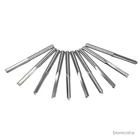 Фреза из вольфрамовой стали с двойной окантовкой, 4 мм, диаметр хвостовика ручного фрезерного станка 6X22, 10 шт.компл.