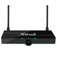 x88 4g lte rk3328 chip 2gram 16g rom android 9 tv box4g lte set top tv box with sim card