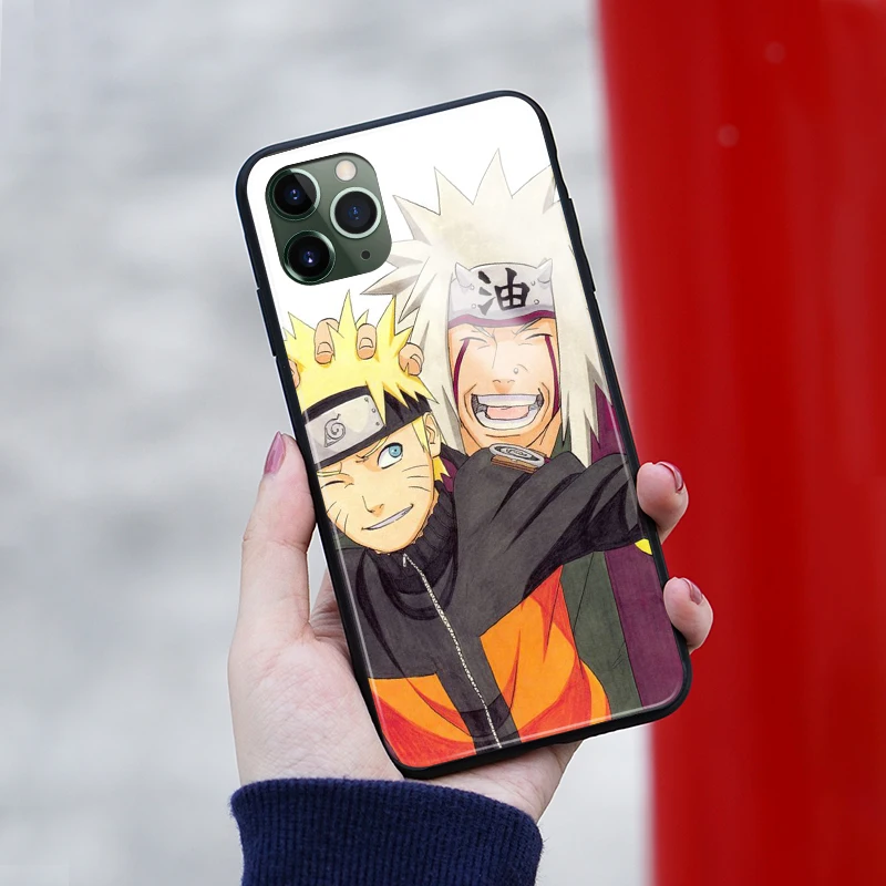 Мягкий силиконовый стеклянный чехол Jiraiya Namikaze Shippuden для Apple iPhone 6 6s 7 8 Plus X XR XS 11 Pro