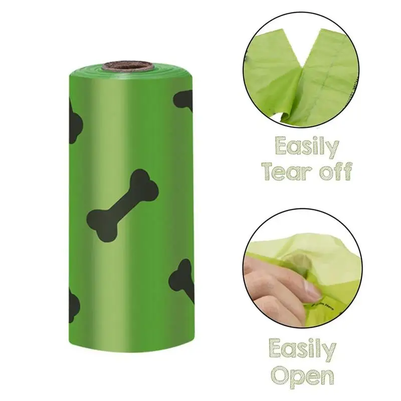 

Pet Poop Garbage Bag Leak Proof Dog Waste Bags Waterproof Easy To Open Biodegradable Poop Bags Zero plastic Content Super Thick