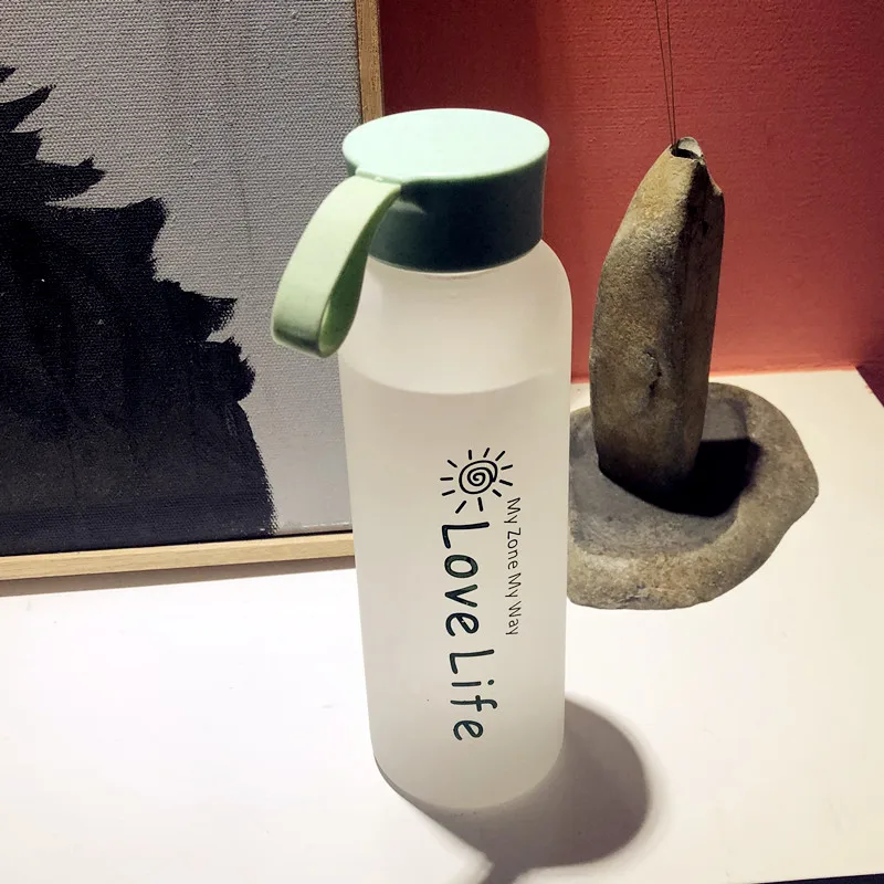 Cute Gallon Water Bottle Silicone Tea Plastic Reusable Children Drink Straw Borraccia Termica Home Decor JJ60WB | Дом и сад