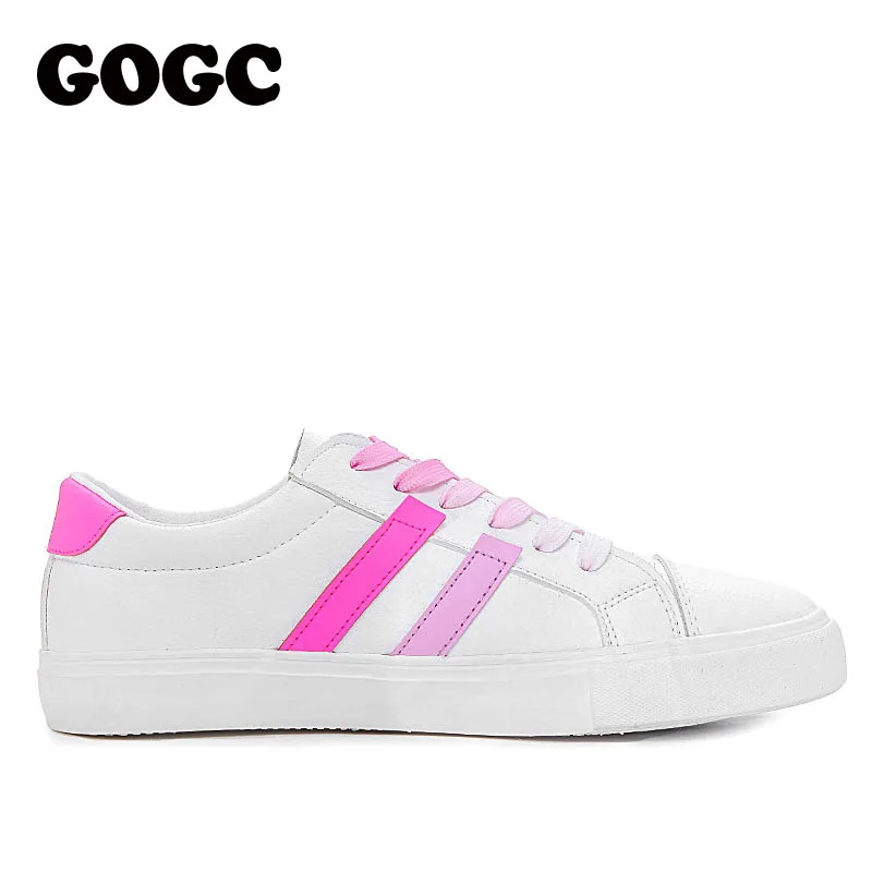 GOGC/Для женщин тапочки плоские туфли Для спортивная обувь белые кроссовки носки