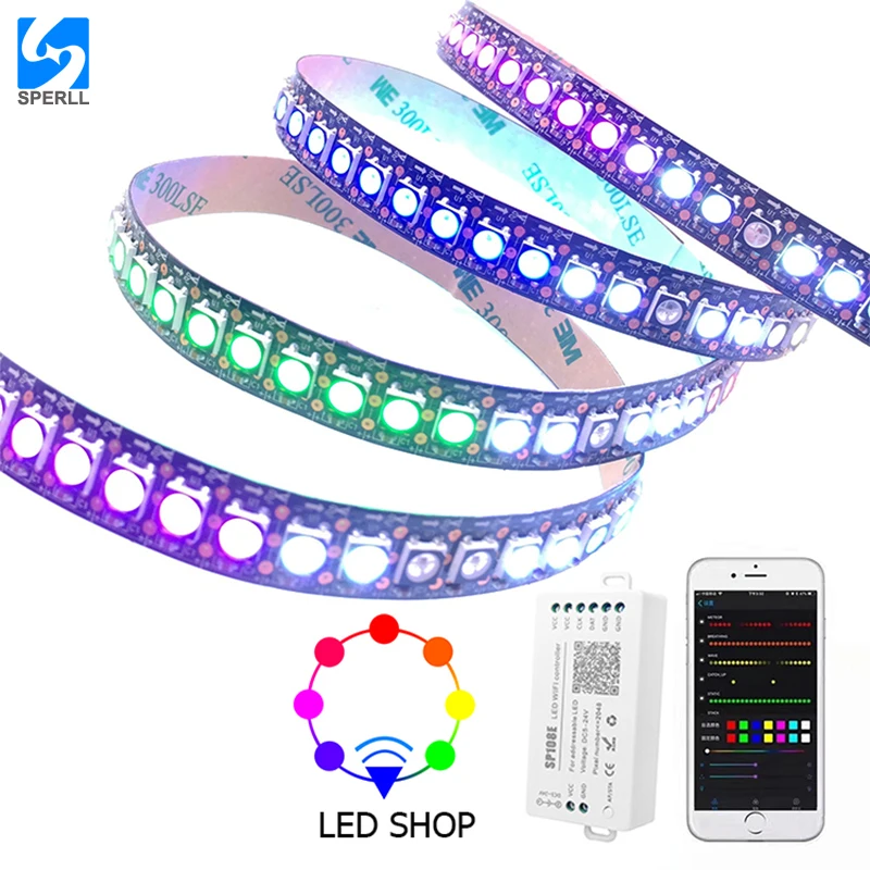 Светодиодный светильник SP108E с пультом дистанционного управления RGB Wi Fi для WS2812B