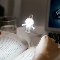 hot sale creative spaceman astronaut led flexible usb light night light for kids toy laptop pc notebook