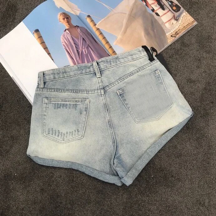 casual 2021 summer women high quality denim shorts female short pants trouse 3 color ddxgz2 5.12