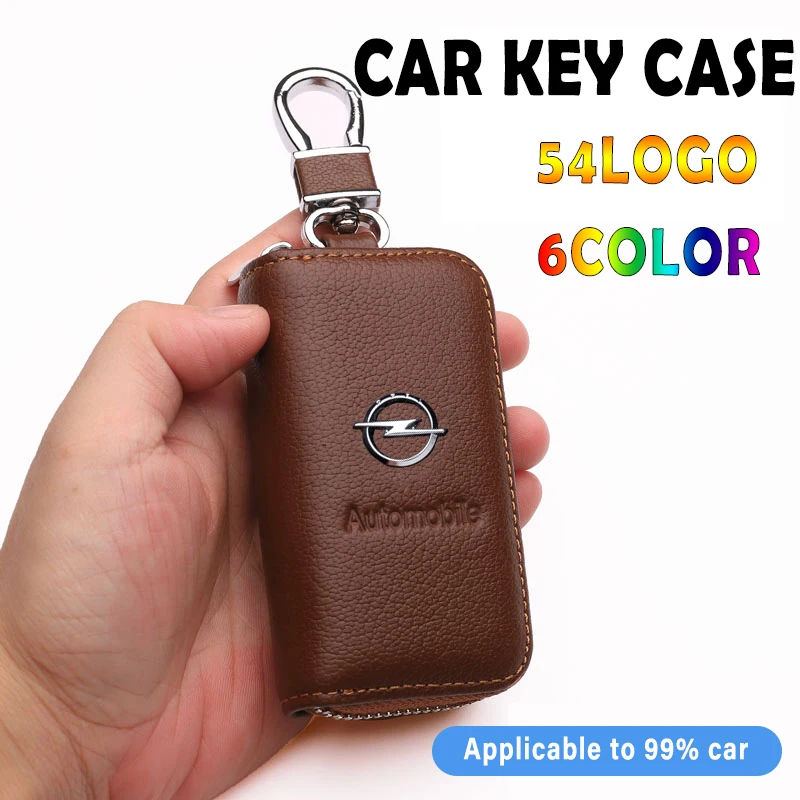 Кожаный чехол для автомобильного ключа Honda Opel Volkswagen BMW Audi Nissan Hyundai Ford Toyota Mercedes Chevrolet