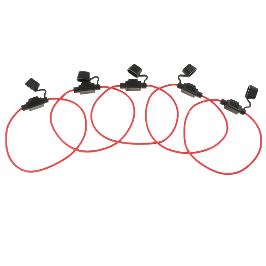 5 шт. встроенное лезвие мини держатель предохранителя W/16AWG кабель для автомобиля