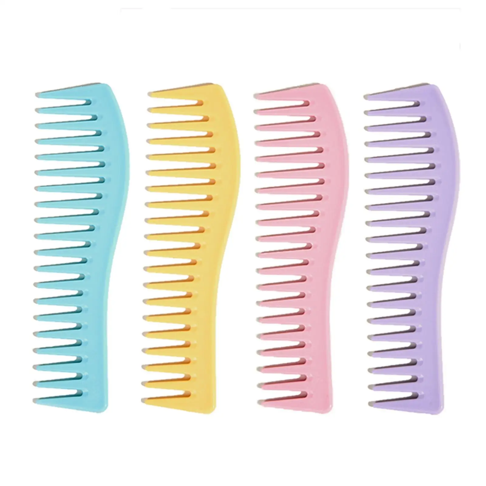 

Fresh Plastic Hair Styling Wide Teeth Comb Home Hair Salon Hairdressing Tools Massage Comb Styling Curly Hair Comb