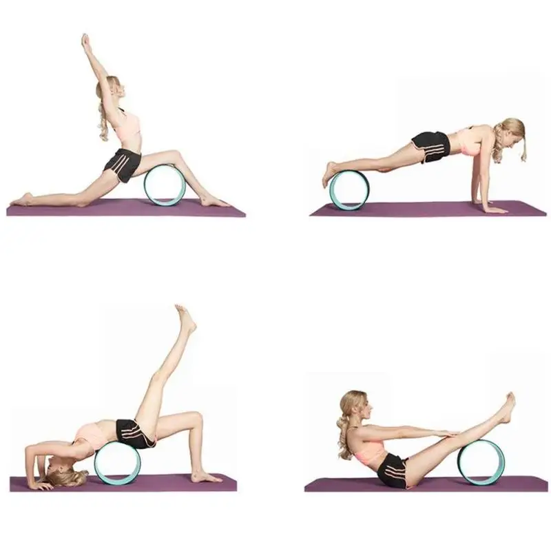 

Yoga Stretch Roller Abdomen Trainer Back Muscle Training Yoga Wheel Fitness Auxiliary Equipment Artifact Fitness Bend Circl