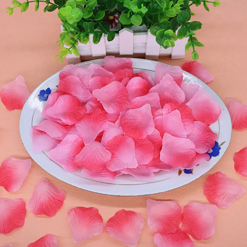 100 шт./упак. новые шелковые тканевые лепестки роз конфетти для праздника девочек
