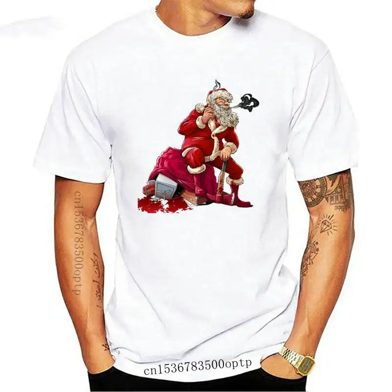 

New BAD SANTA T Shirt Men Women CHRISTMAS ART FUNNY GIFT PRESENT SNOW XMAS Colorful O Neck Tee Shirt