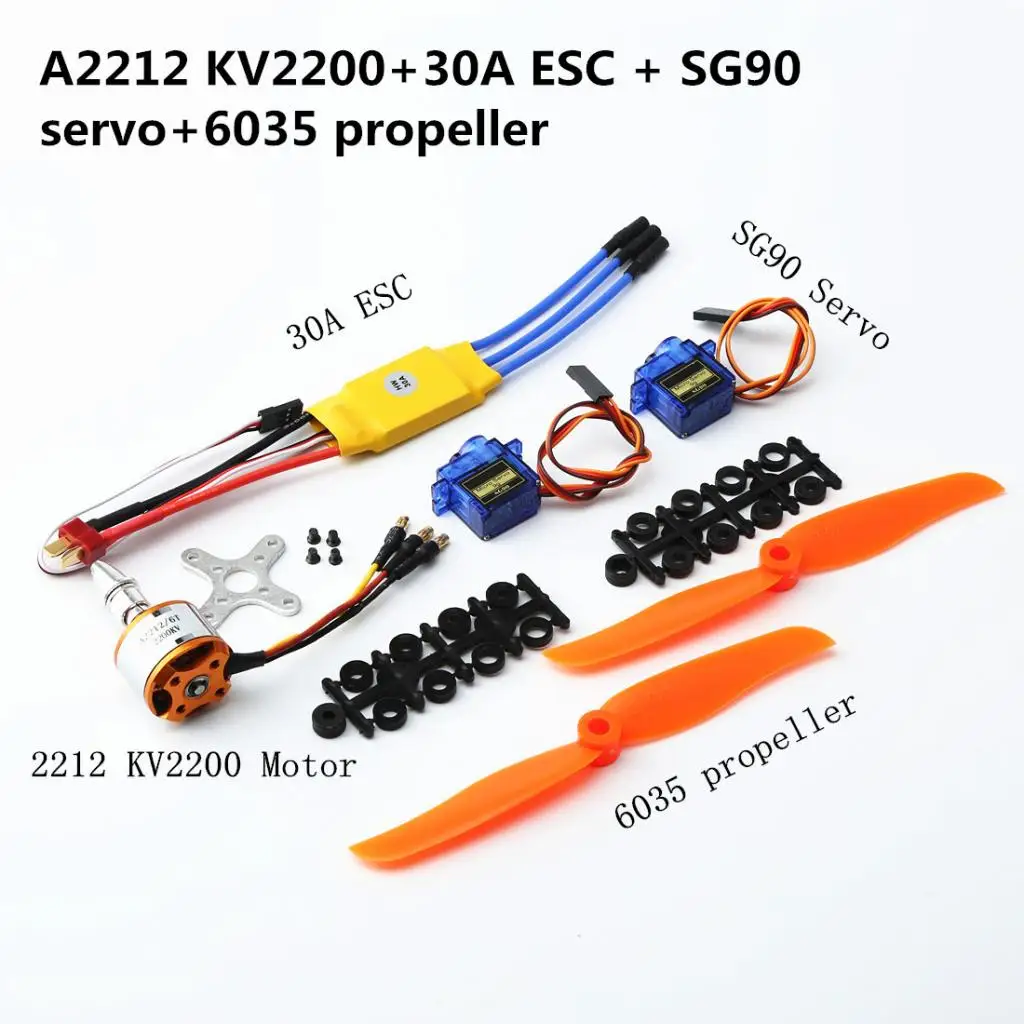 Сервопривод 9G 2212 двигатель 2200KV 6035 пропеллер RC самолет вертолет запчасти | Игрушки
