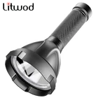 Светодиодный фонарик Z40 с дальним расстоянием освещения, фонарь с отражателем на большой алюминиевой чашке, внешний аккумулятор 32650, перезаряжаемый, встроенный аккумулятор