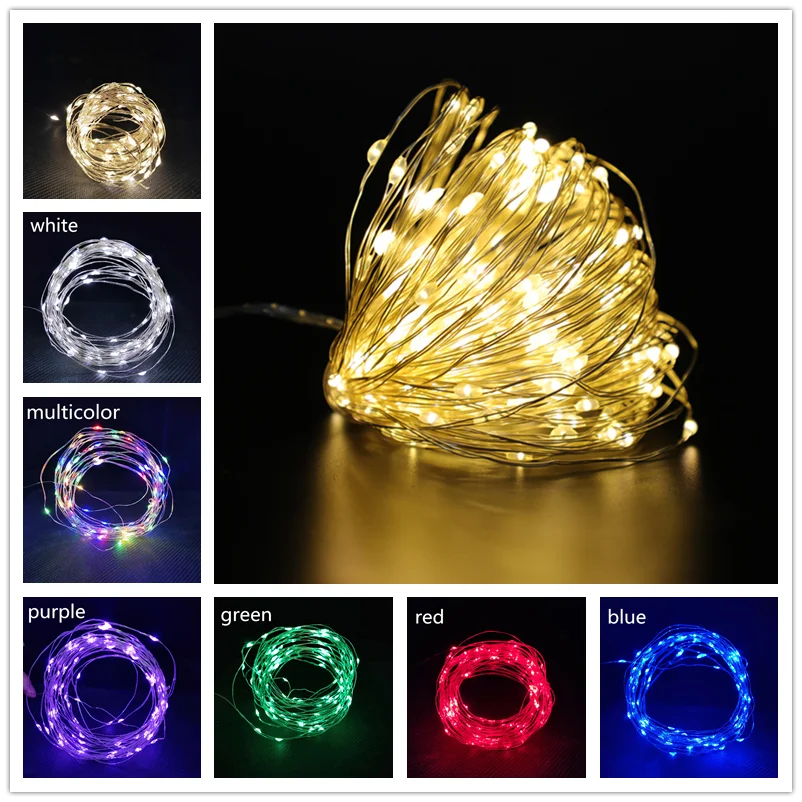 

Fairy Tale Christmas Lights Garland 1M/2M/3M/5M/10M LED String Light Garland LED New Year 2022 Festoon Christmas Decoration 2021