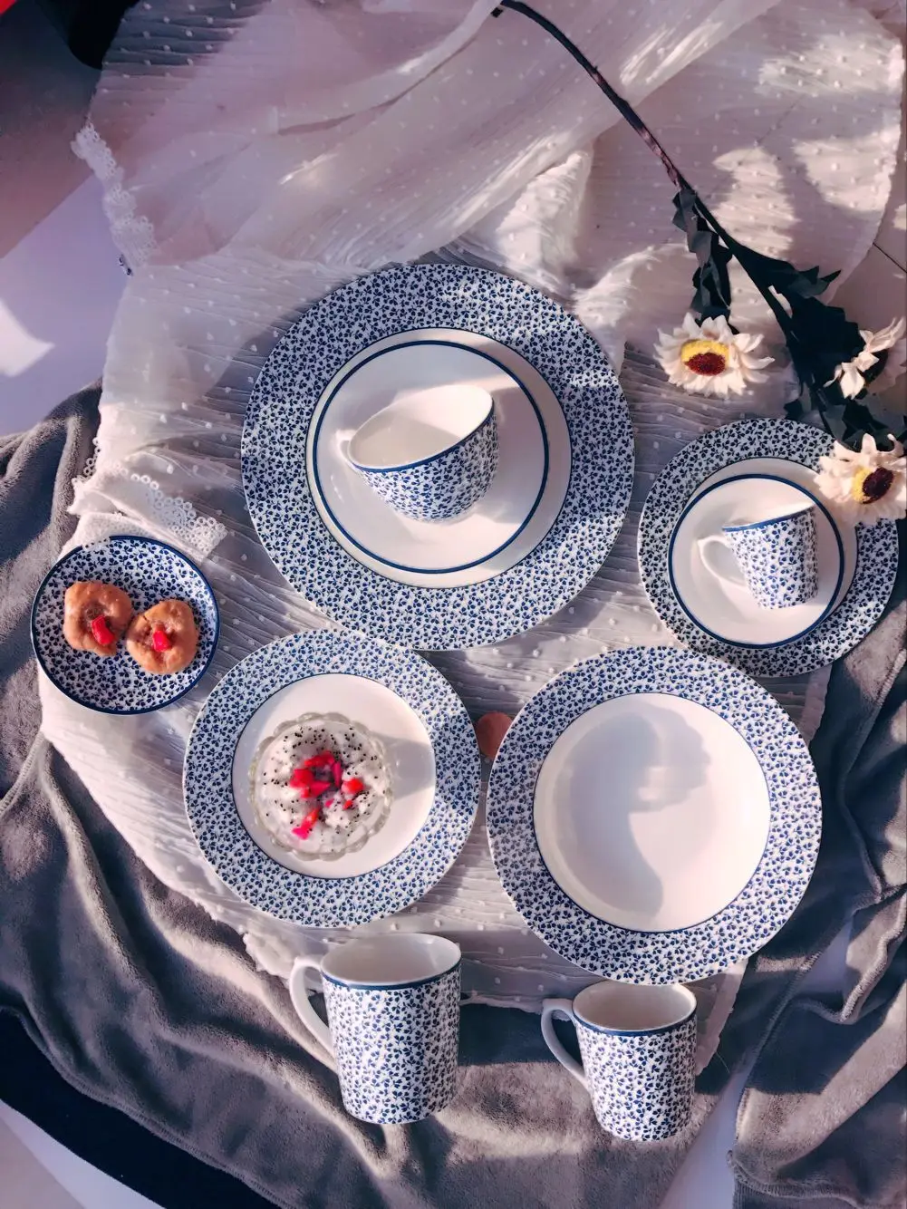 Новая Элегантная серия красивых рисунков тарелок для стейка фарфоровые столовые