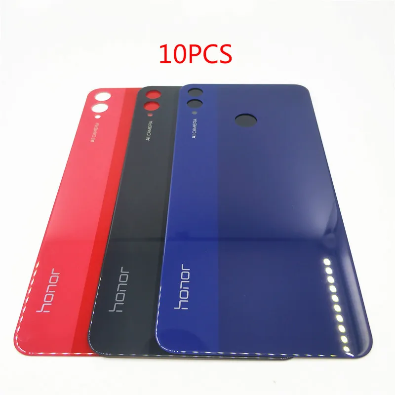 10 шт./лот для Huwei Honor 8X 8 X задняя крышка батарейного отсека стеклянная панель