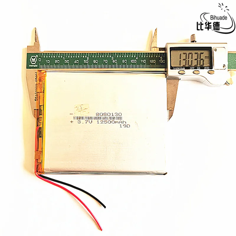 3 7 V 12500mAh литий-полимерный аккумулятор 8080130 MP3 MP4 навигационные инструменты