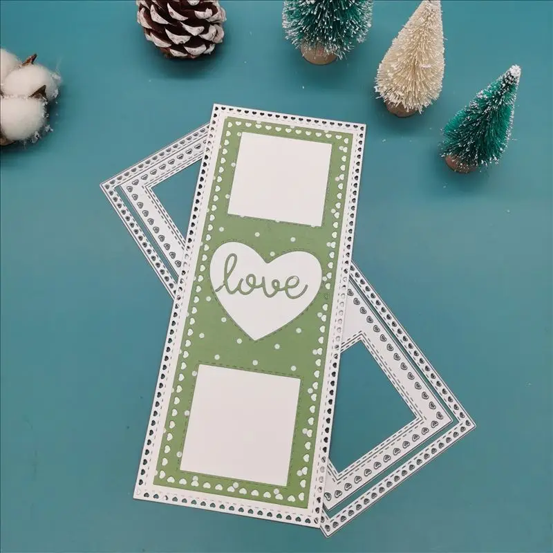 Квадратные штампы Новинка 2020 и для изготовления карт трафареты сделай сам