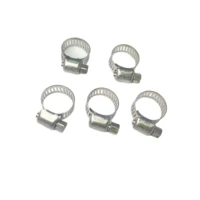 5pcs 10 16mm adjustable 304 stainless steel fuel hose clamps pipe clamp block air water tube clips wholesale free shipping 5pcs