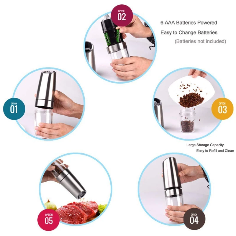 Электрическая шлифовальная машина для соли и перца автоматическая перечная