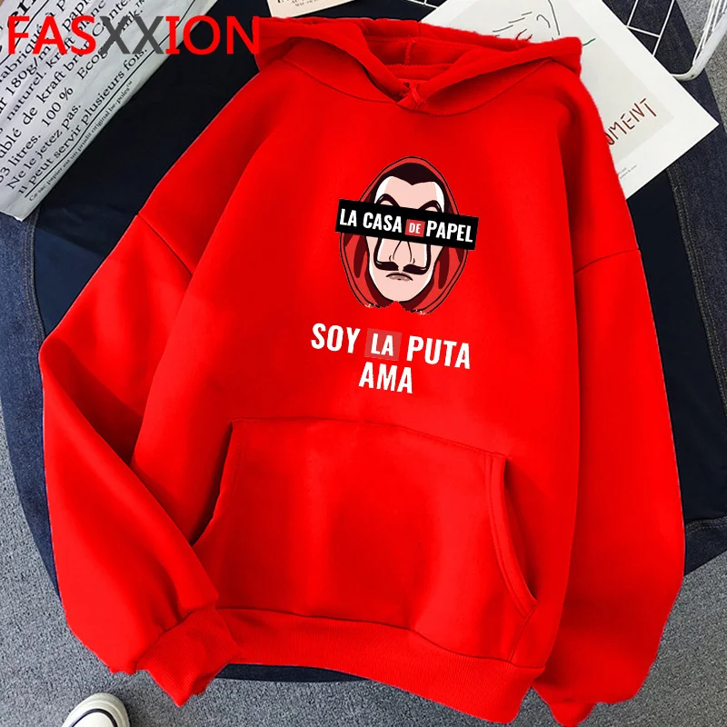 

Худи La Casa De Papel House of Paper Bella Hello толстовки мужские в стиле хип-хоп Ulzzang y2k мужская одежда большого размера