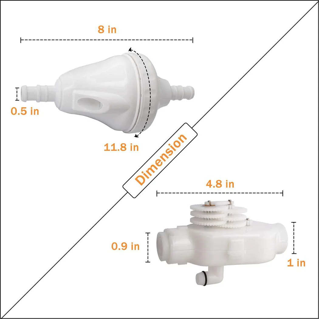 

280 Pressure Pool Cleaner 3900 Back Up Valve Complete For Zodiac Polaris G-52
