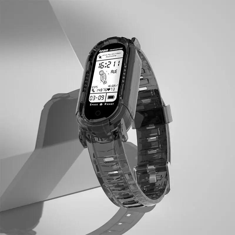 Ремешок для Xiaomi Mi Band 7 6 5 4 3 Спортивный браслет силиконовый ремешок для mi band браслет Miband on.