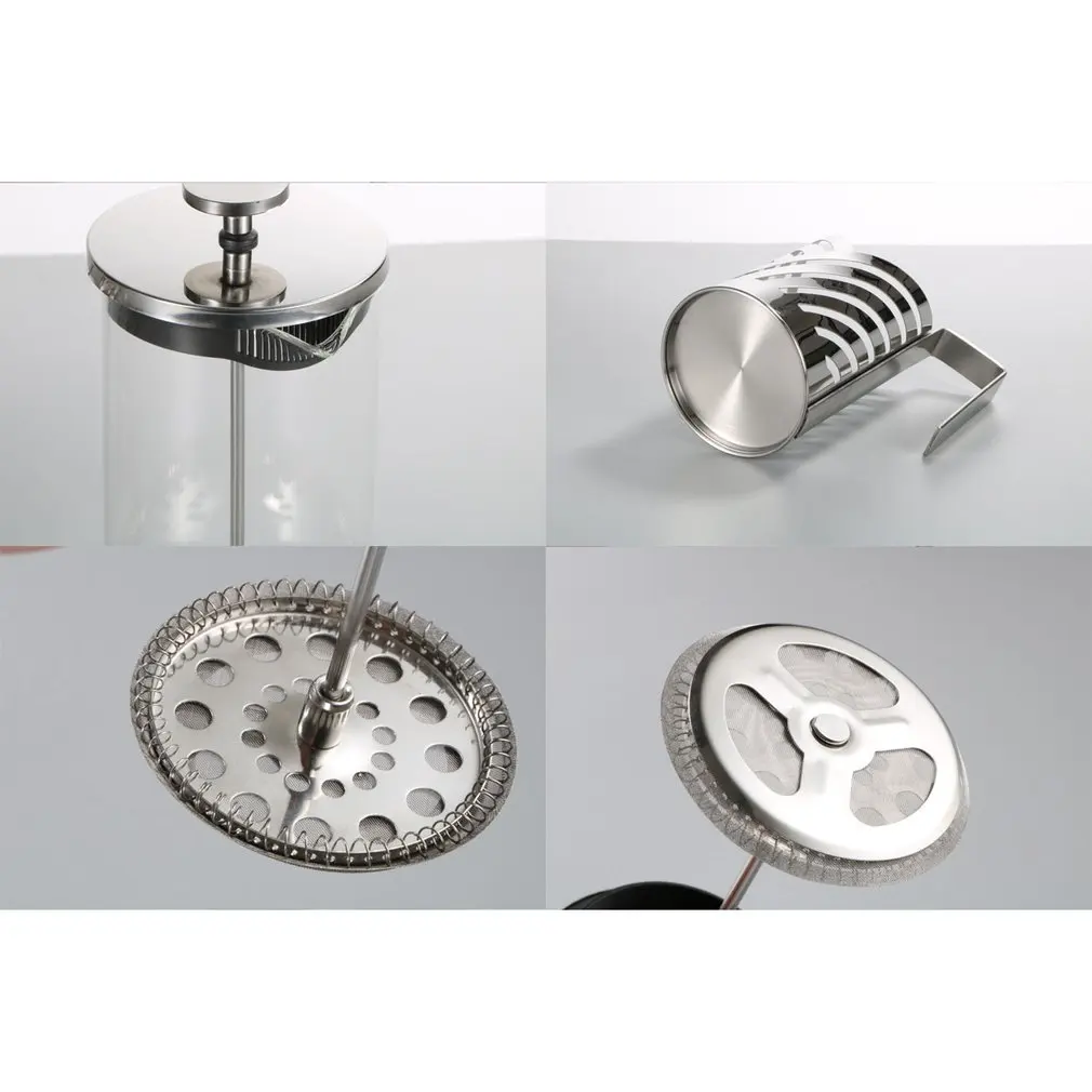 Френч пресс для приготовления кофе из нержавеющей стали изолированный кофейный