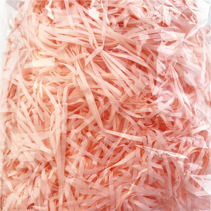 100g Красочные измельченные гофрированная бумажная рафия конфеты Коробки DIY