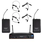 KU-22H2-трансмиттер FREEBOSS 2, гарнитура с 2 лацканами, микрофон для диджея, караоке, церкви, школы, УВЧ, беспроводной микрофон