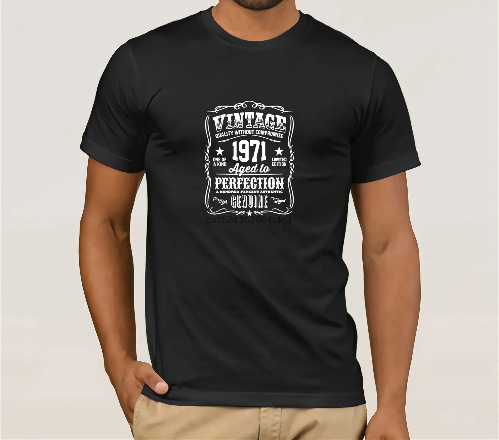 Винтаж 1971 в возрасте до совершенства родился футболки Для мужчин отец подарок на