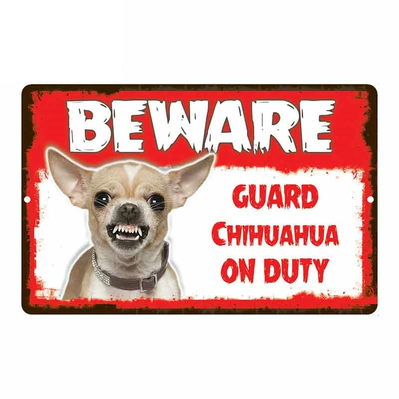 funny car stickers DasDecal Beware Guard Chihuahua Dog on Duty Car Sticker Warning Decal Motorcycle Auto Accessories Decoration PVC,13cm*8cm sheepskin seat covers